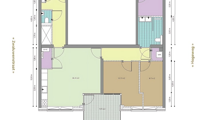 Huis | 80m² | €1361,-