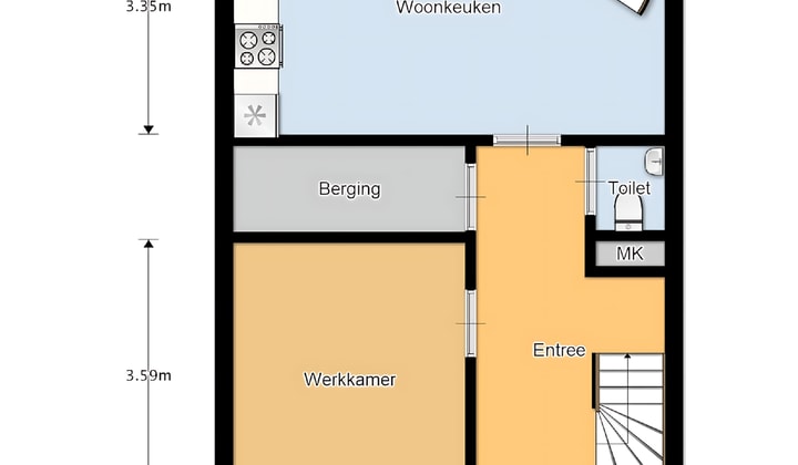 Huis | 134m² | Warnaarslaan | €1395,-