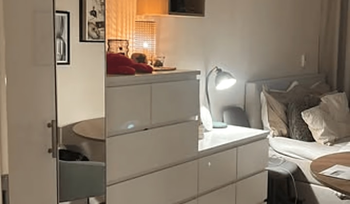 Kleine kamer 9 m² zonder studenten