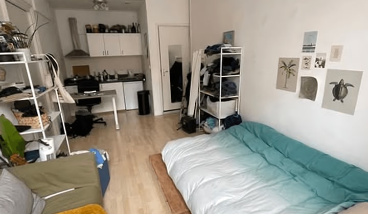 Studio met eigen keuken en badkamer tijdelijk te huur