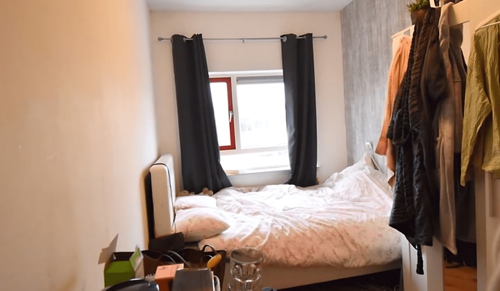 Gestoffeerde kamer van 11 m²