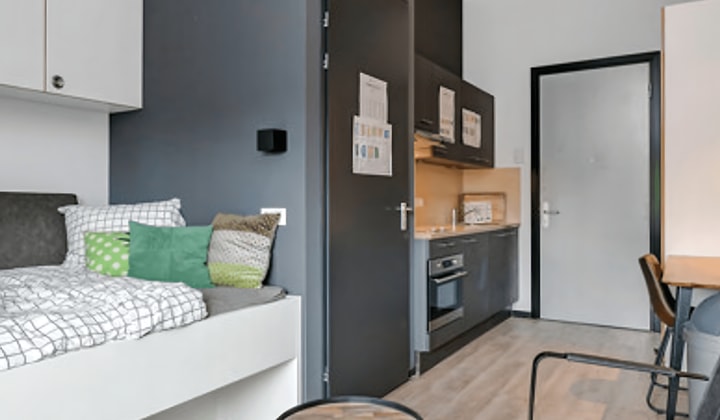 Zelfstandige studio met keuken en badkamer
