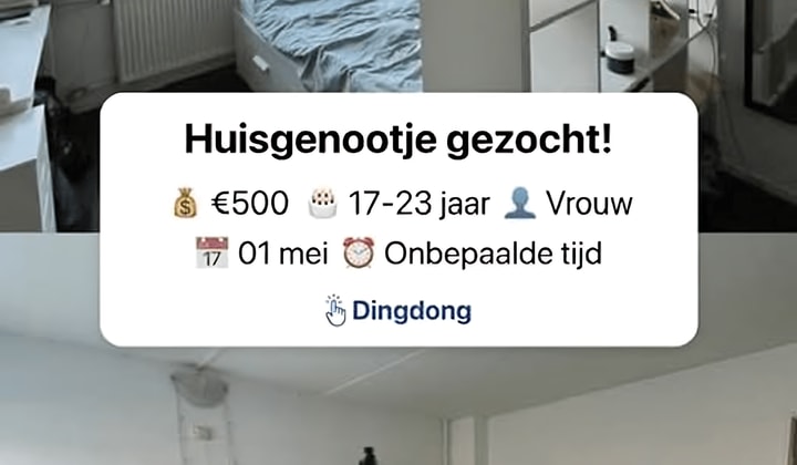 Kamer met tuin en inschrijving mogelijk