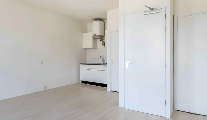 Gestoffeerde studio met eigen keuken en badkamer