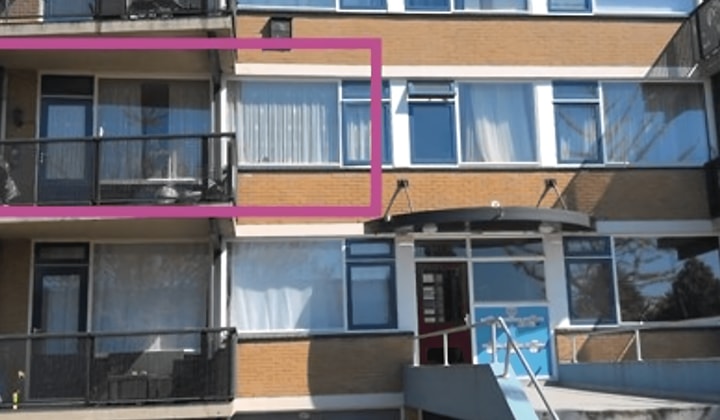 Appartement met balkon en berging, geen studenten