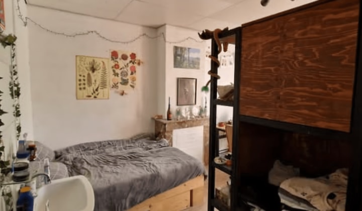 Kamer met Balkon en Tuin in Studentenhuis