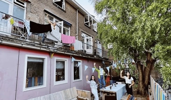 Kamer met tuin en all-in prijs in levendig meidenhuis