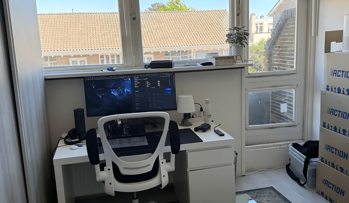 Gemeubileerde kamer 14 m² met gedeelde voorzieningen