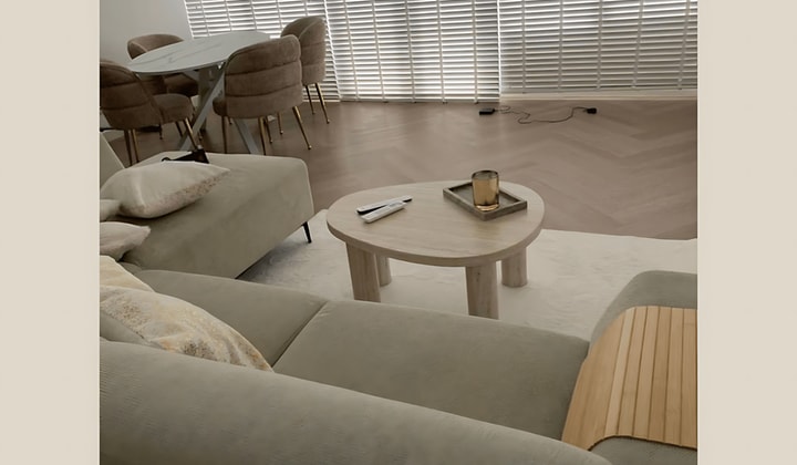Gestoffeerd appartement met tuin en parkeergelegenheid