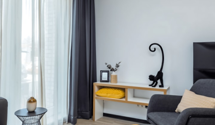 Gemeubileerd gestoffeerd appartement met parkeerplaats