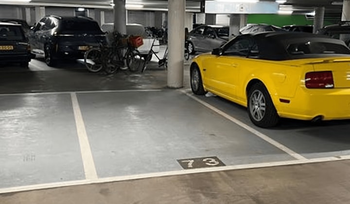 Parkeerplaats in afgesloten garage
