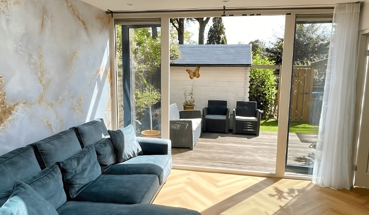 Gemeubileerde kamer met tuin en wasmachine