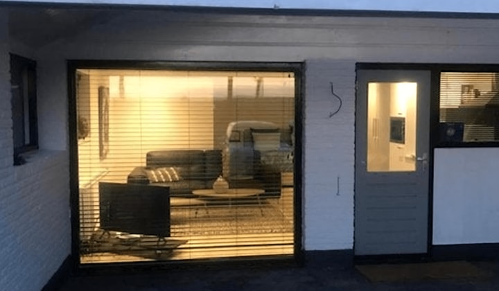 Gemeubileerde studio met tuin en regendouche
