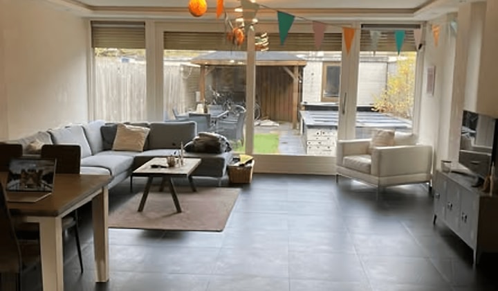 Studentenkamer met tuin en wasmachine inclusief
