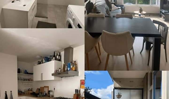 Kamer met gedeelde woonkamer en balkon