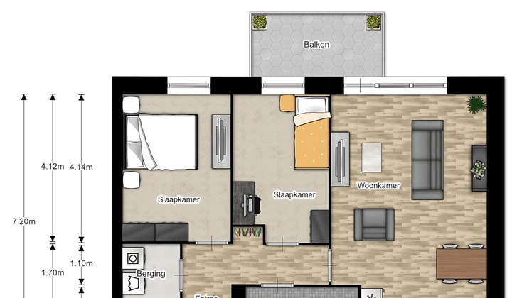 Kamer | 208m² | €1419,-