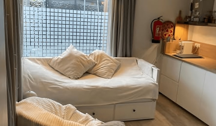 Zelfstandige studio met tuin en wasmachine inclusief prijs