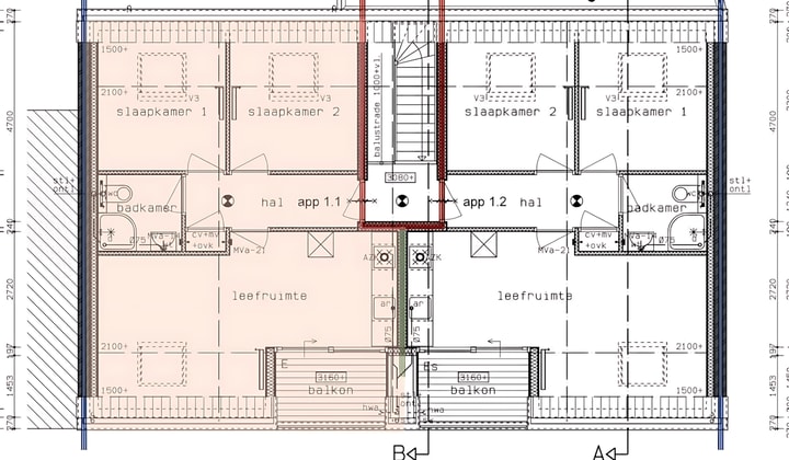Appartement | 52m² | €1450,-
