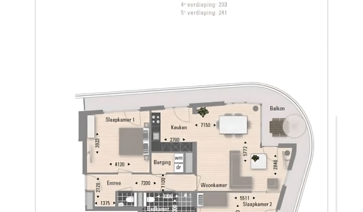 Appartement met balkon en woningruil