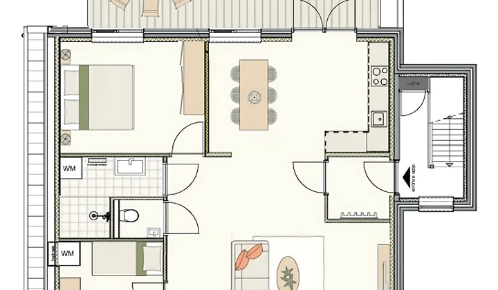 Kamer | 86m² | €1350,-