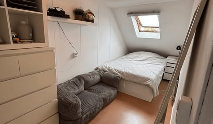 Studentenkamer met gedeelde keuken en wasmachine