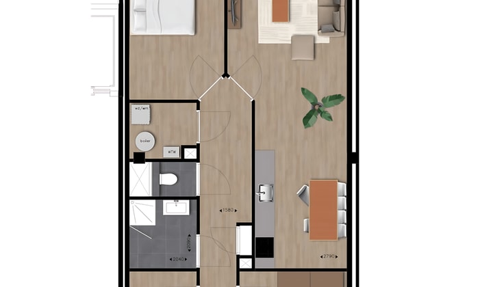 Appartement | 93m² | €1425,-