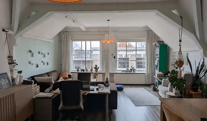 Appartement met 2 kamers, gemeubileerd en gestoffeerd in monument