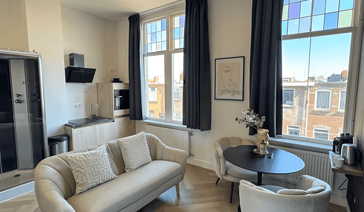 Gemeubileerde studio met privé douche en moderne kitchenette