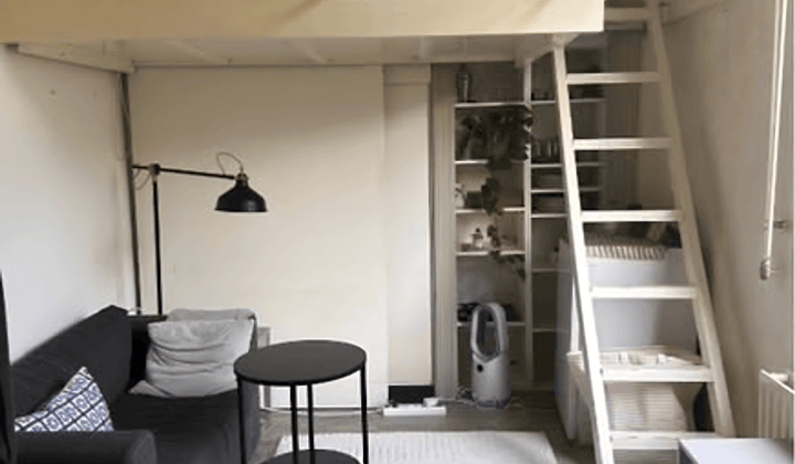 Kamer met hoogslaper en tuin, tijdelijk te huur