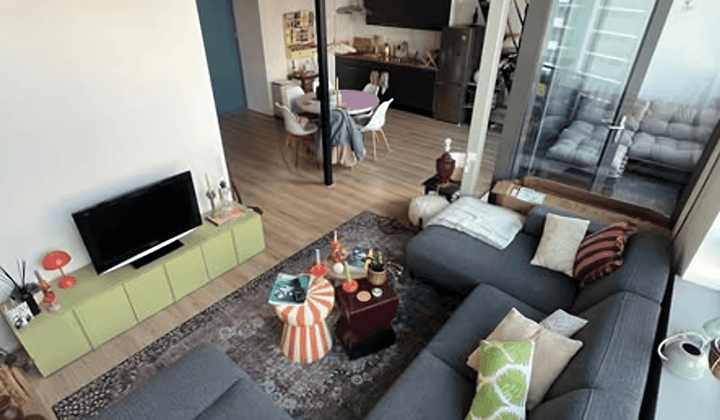Loft appartement met balkon en stadscentrum