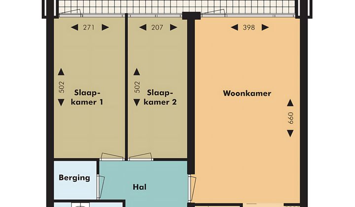 Kamer | 84m² | €1365,-