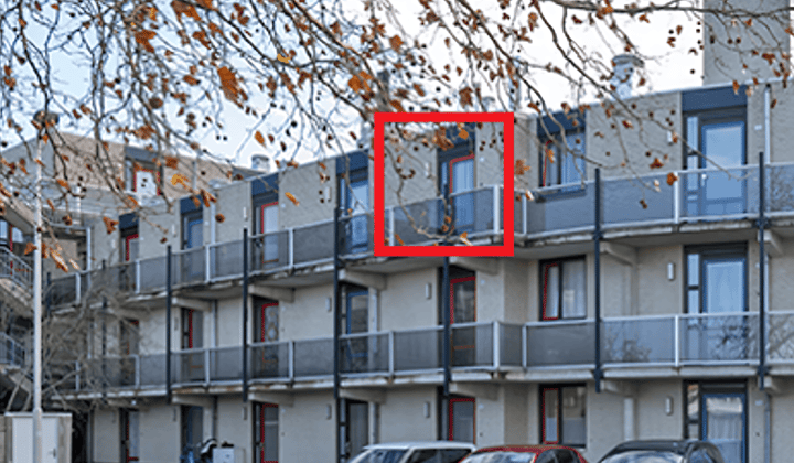 Zelfstandige studentenflat met balkon
