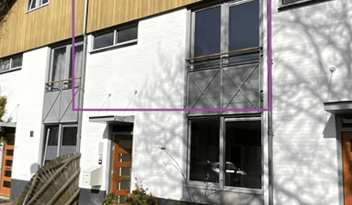 Appartement met 2 slaapkamers en berging