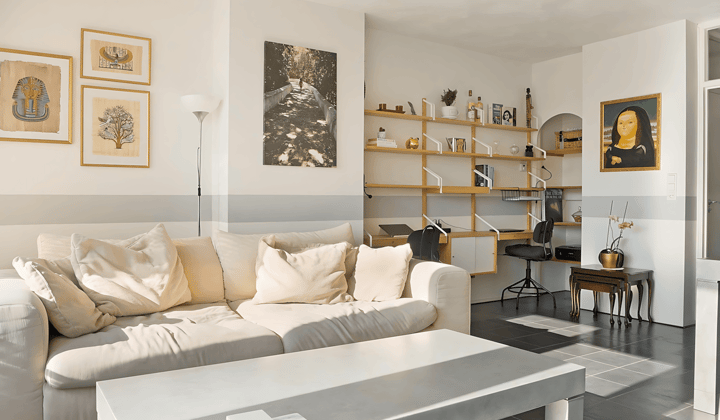 Tussenwoning met tuin en gemeubileerd