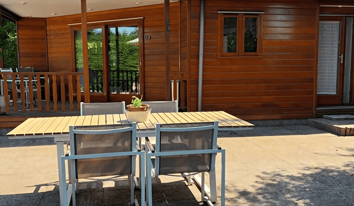 Gemeubileerde recreatiewoning met tuin en wasmachine
