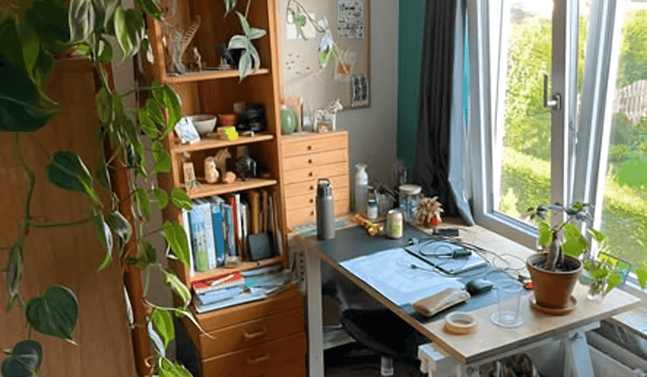 Studentenkamer met tuin