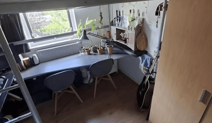 Gemeubileerde kamer met tuin