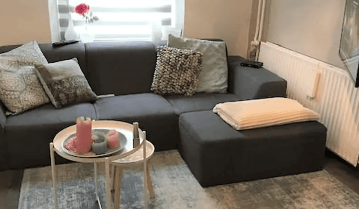 Appartement met 1 slaapkamer en parkeervergunning, gestoffeerd en inclusief wasmachineaansluiting