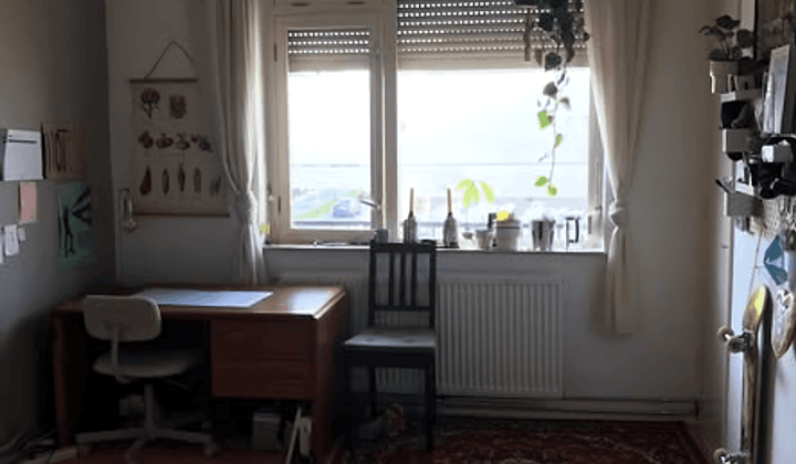 Studentenkamer met wasmachine en exclusief prijs