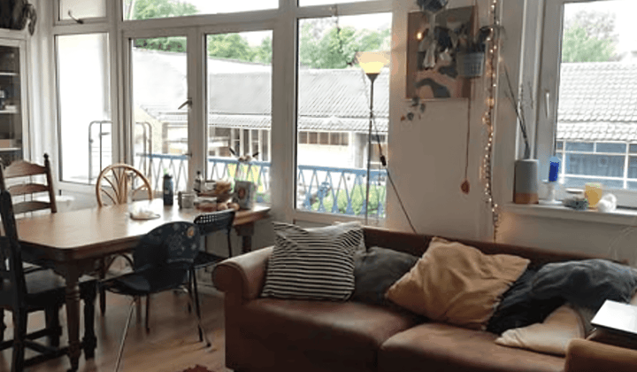 Kamer met Balkon en Tuin in Vijfkamerappartement