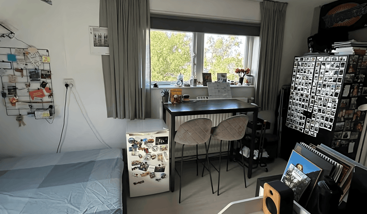 Kamer met tuin en wasmachine, alleen voor vrouwen