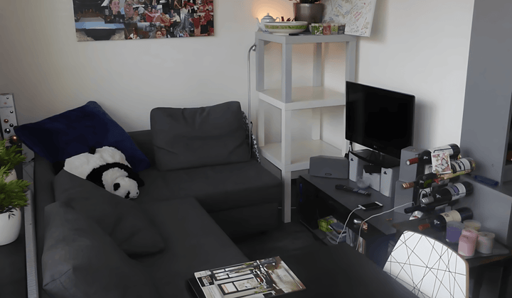 Gestoffeerde studio met 1 kamer