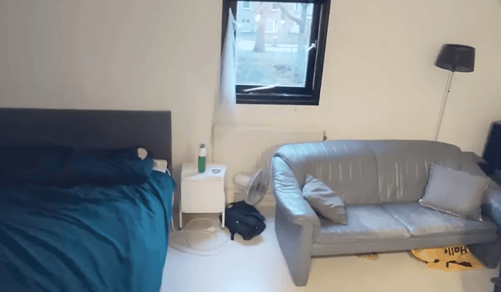 Gestoffeerde studentenkamer met tuin en all-in prijs