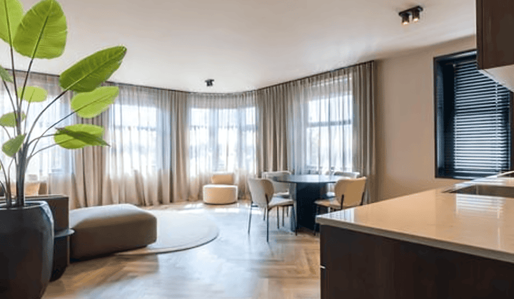 Gemeubileerd appartement met luxe keuken en badkamer