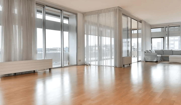 Appartement met 3 slaapkamers en balkon, gemeubileerd met tuin