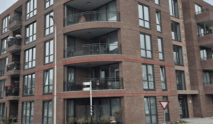 Appartement met balkon en 1 slaapkamer