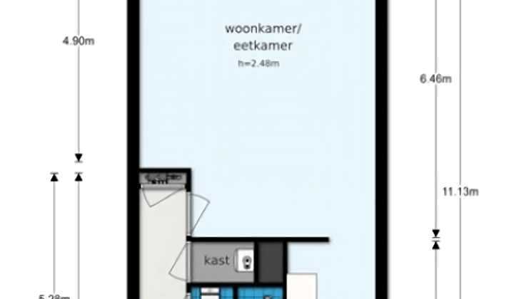 Kamer · 53 m² · €1150,-