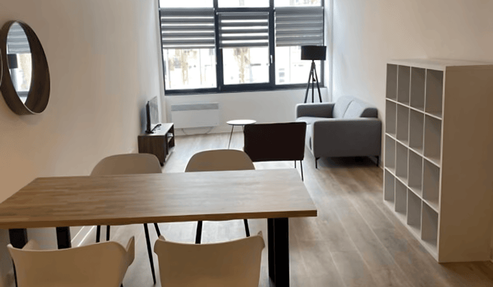 Gemeubileerd appartement met 1 slaapkamer en lange huurperiode