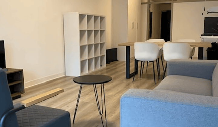 Gemeubileerd appartement met 1 slaapkamer en lange huurperiode