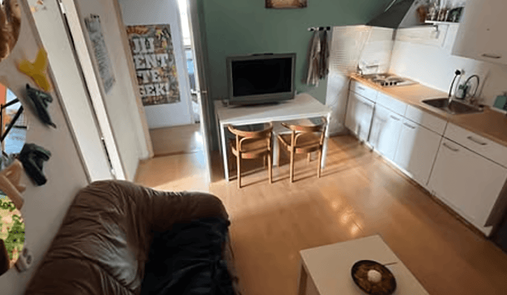 Kamer 14 m² met balkon en wasmachine, gedeeld appartement